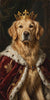 Animated royal pet portrait, living painting